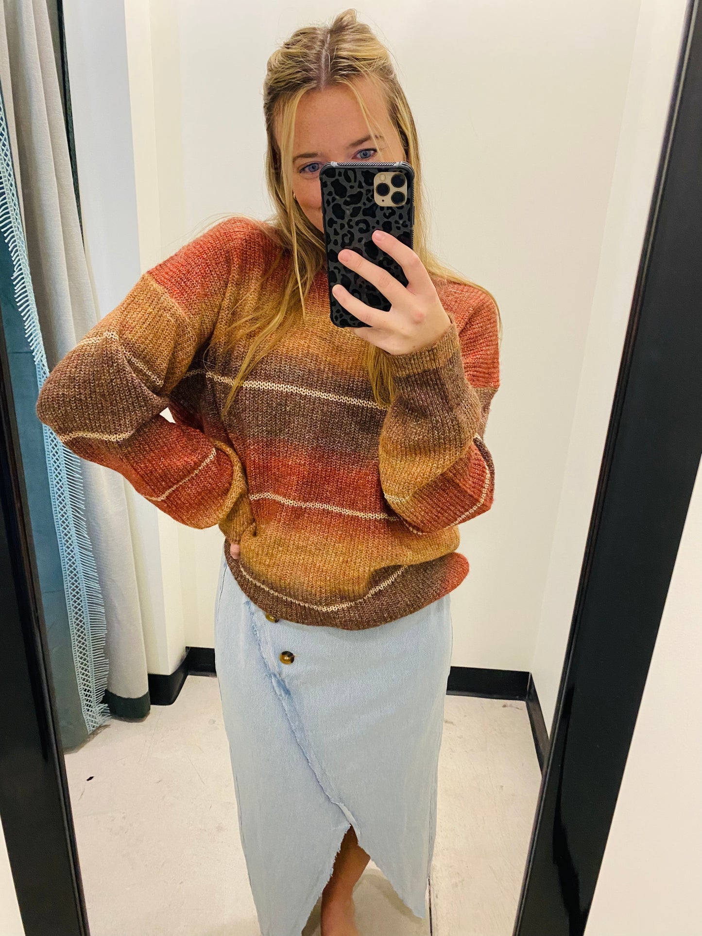 Brown & Rust Sweater