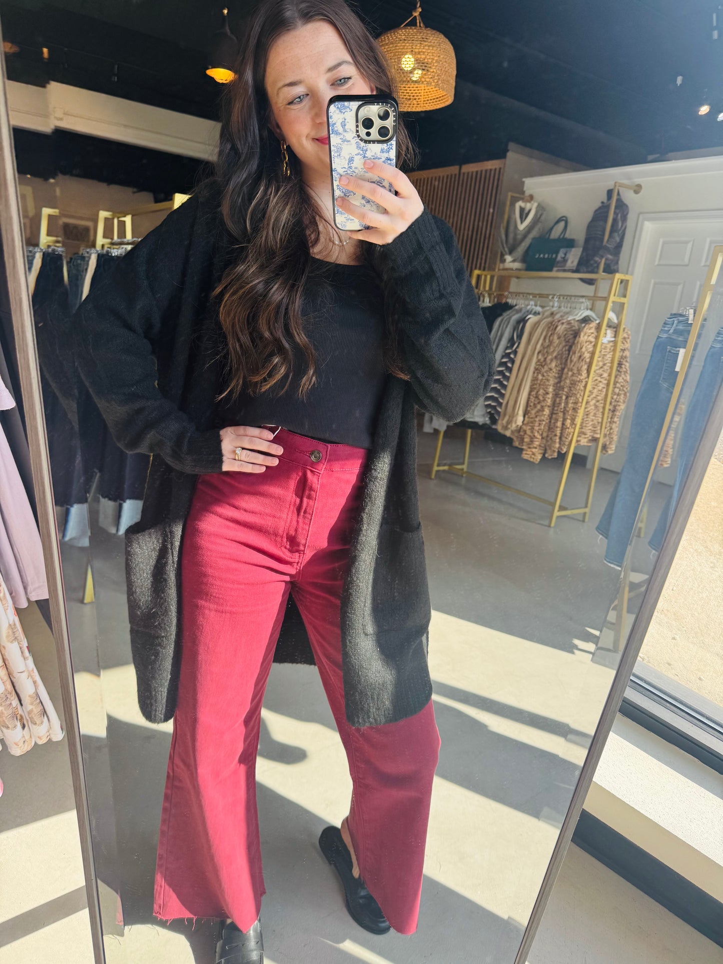 Black Madison Cardigan