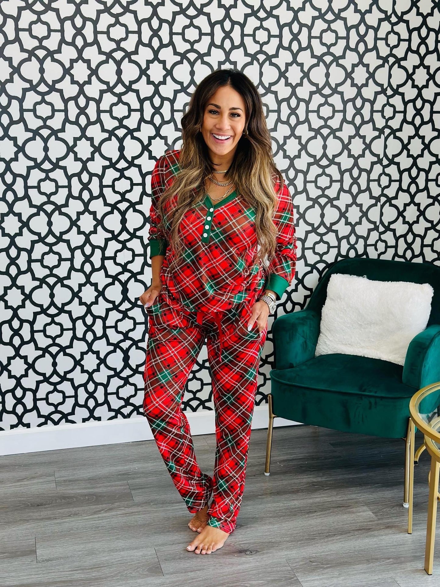 Christmas Plaid Shirley PJs
