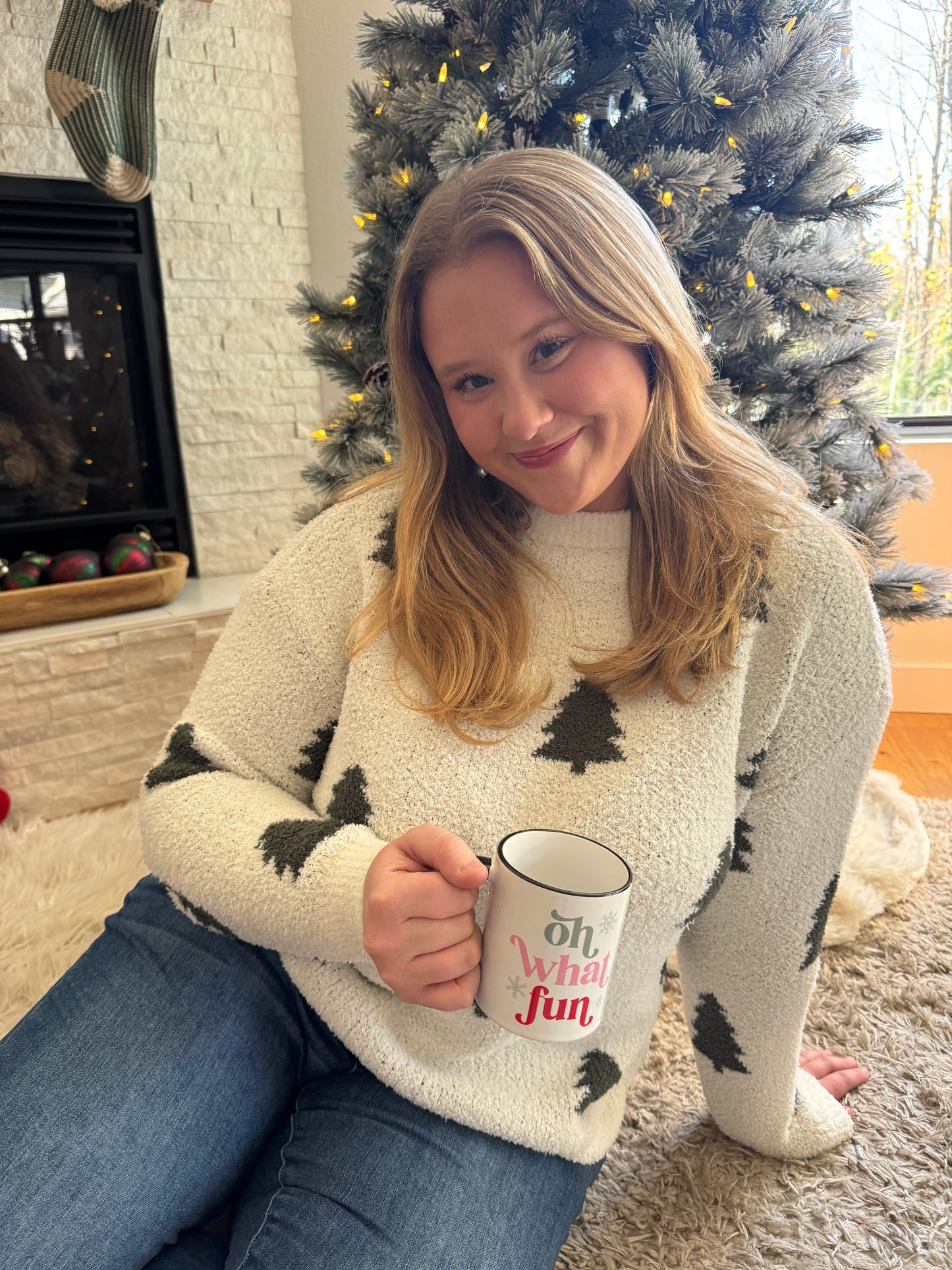 Winter Tree Luxe Crewneck