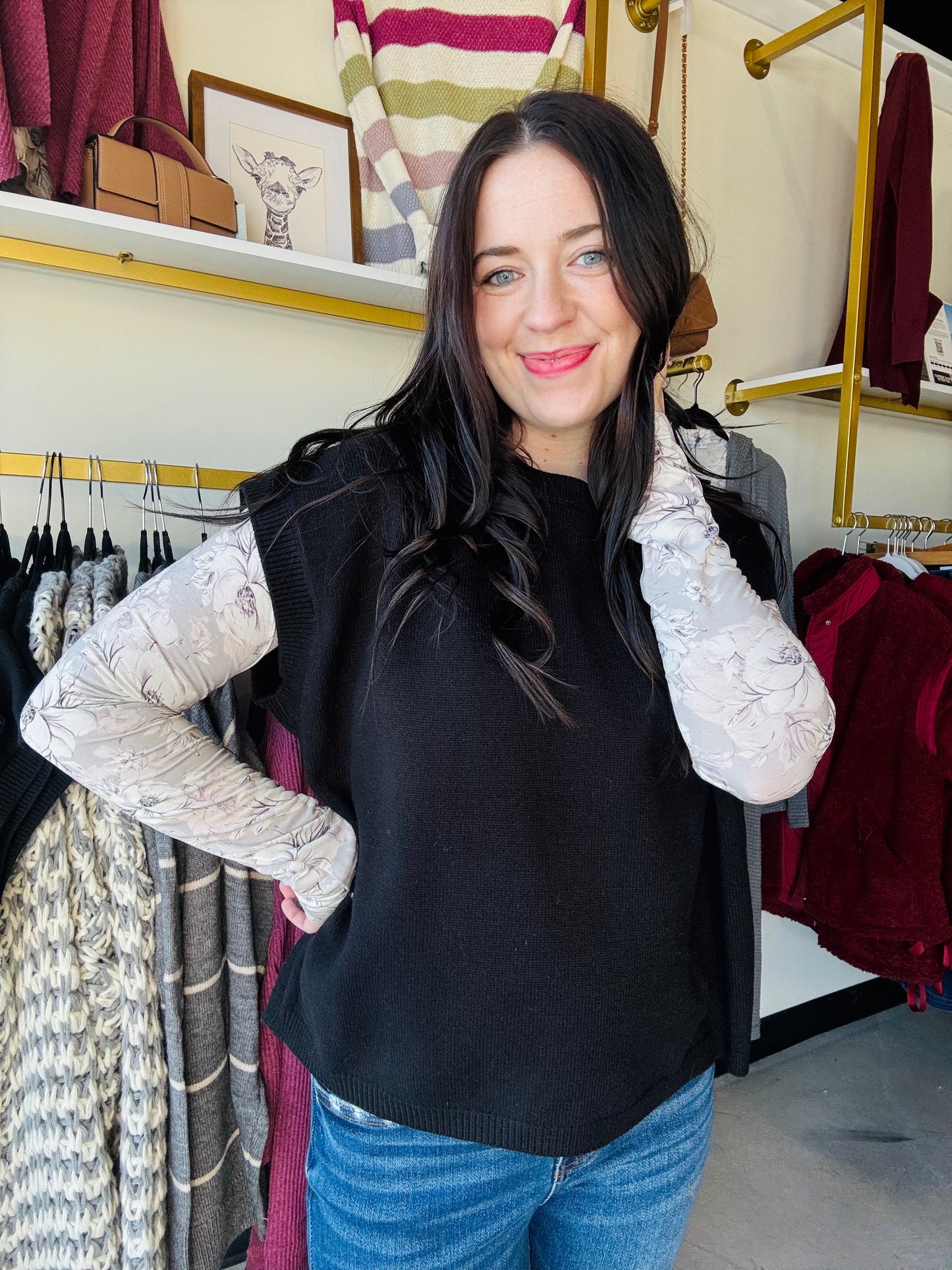 Vintage Grey Floral Blair