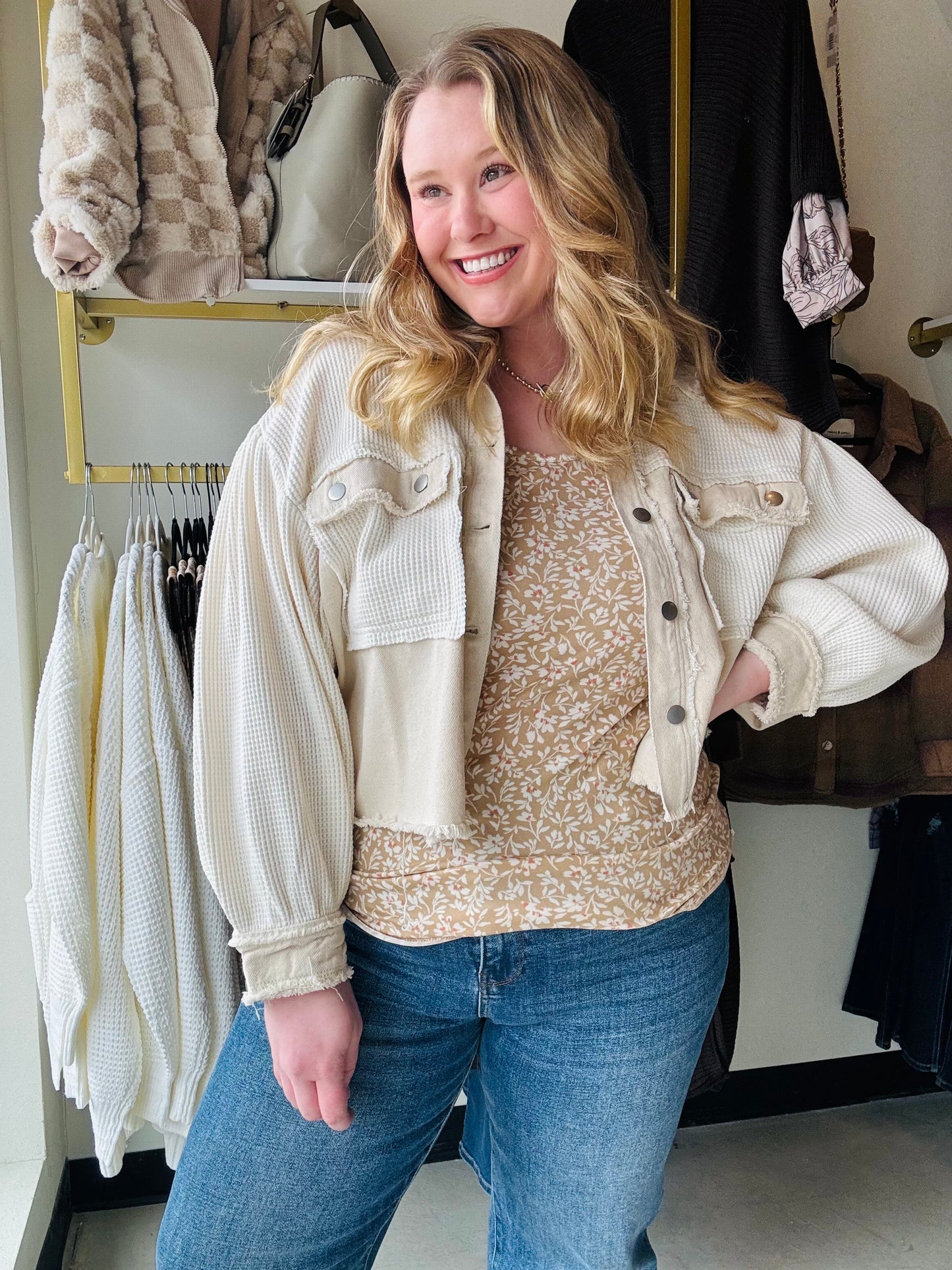 Oat Milk Relaxed Jacket