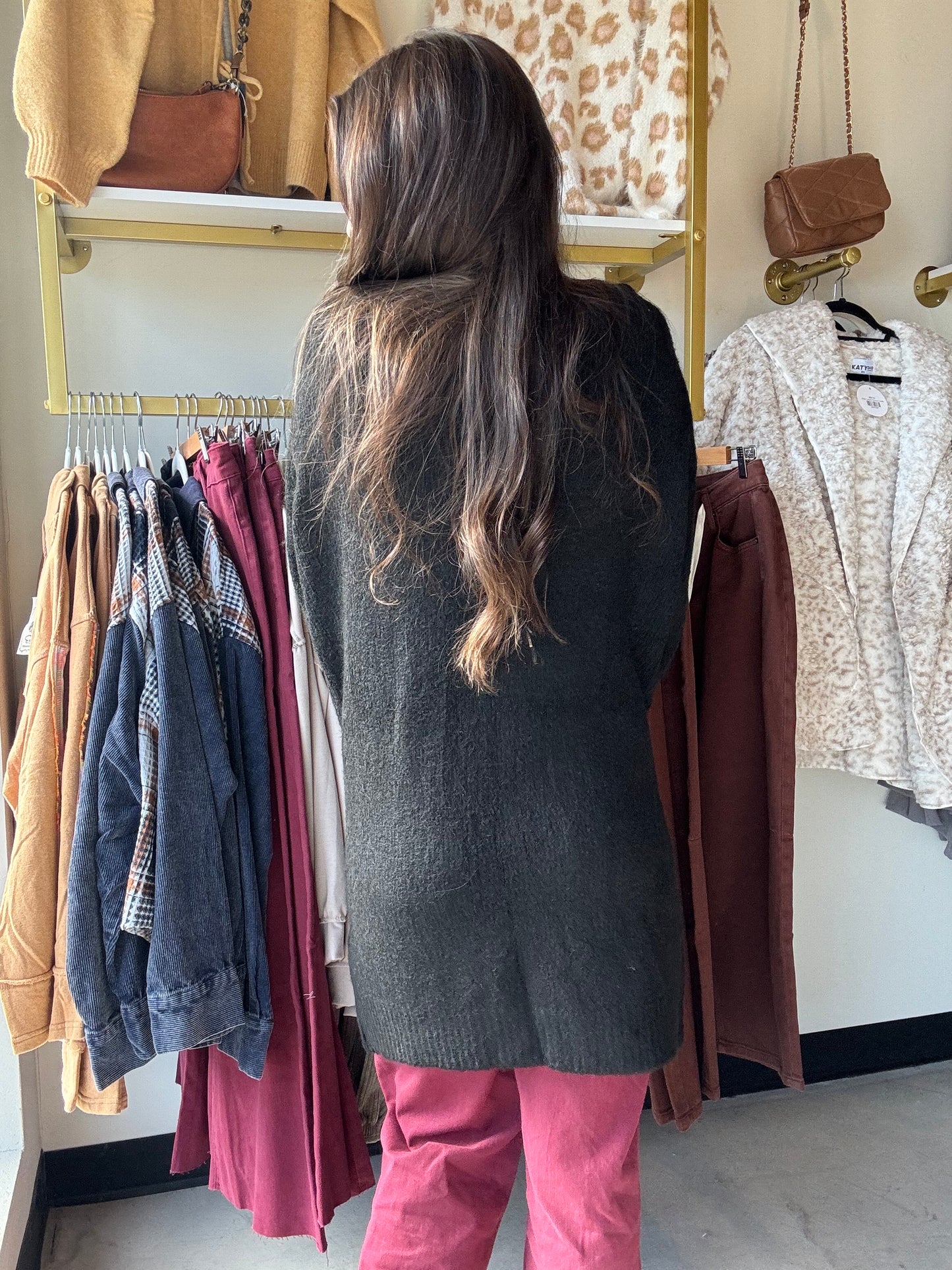 Black Madison Cardigan