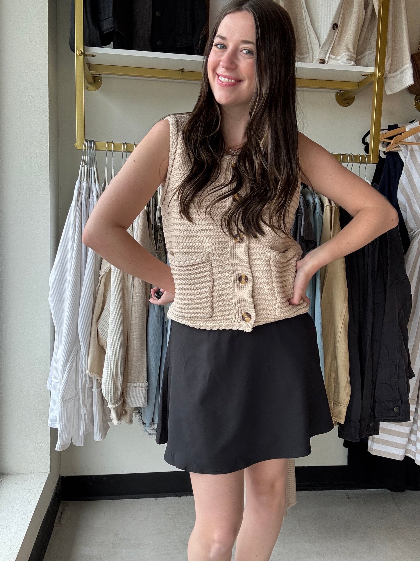 Black Connie Skort