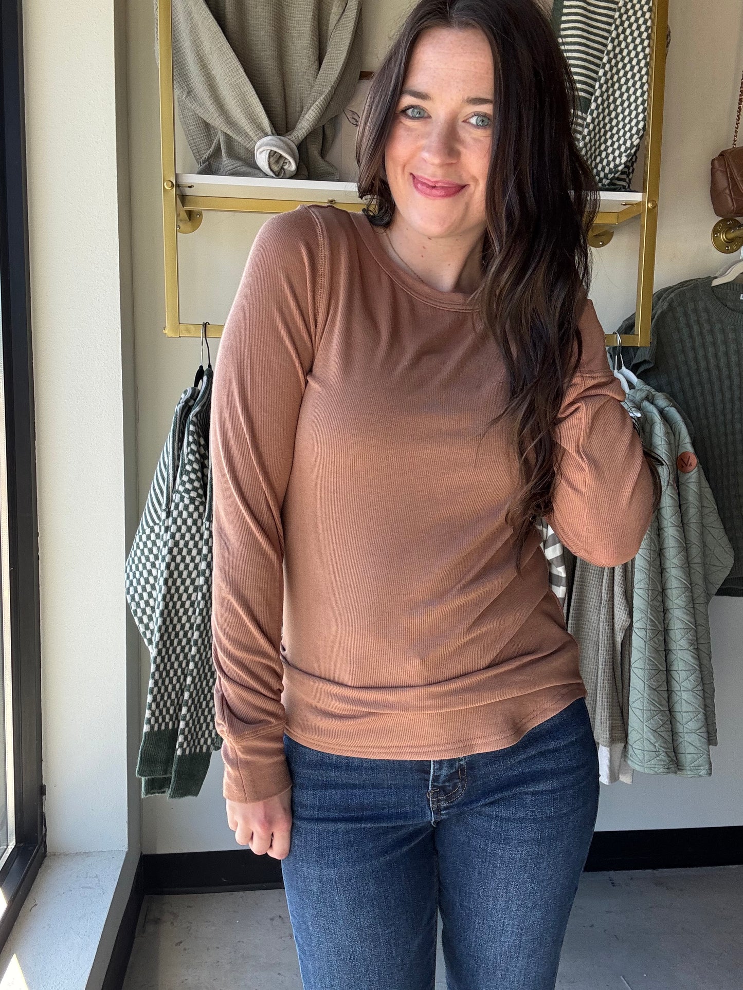 Light Umber Stacey Top