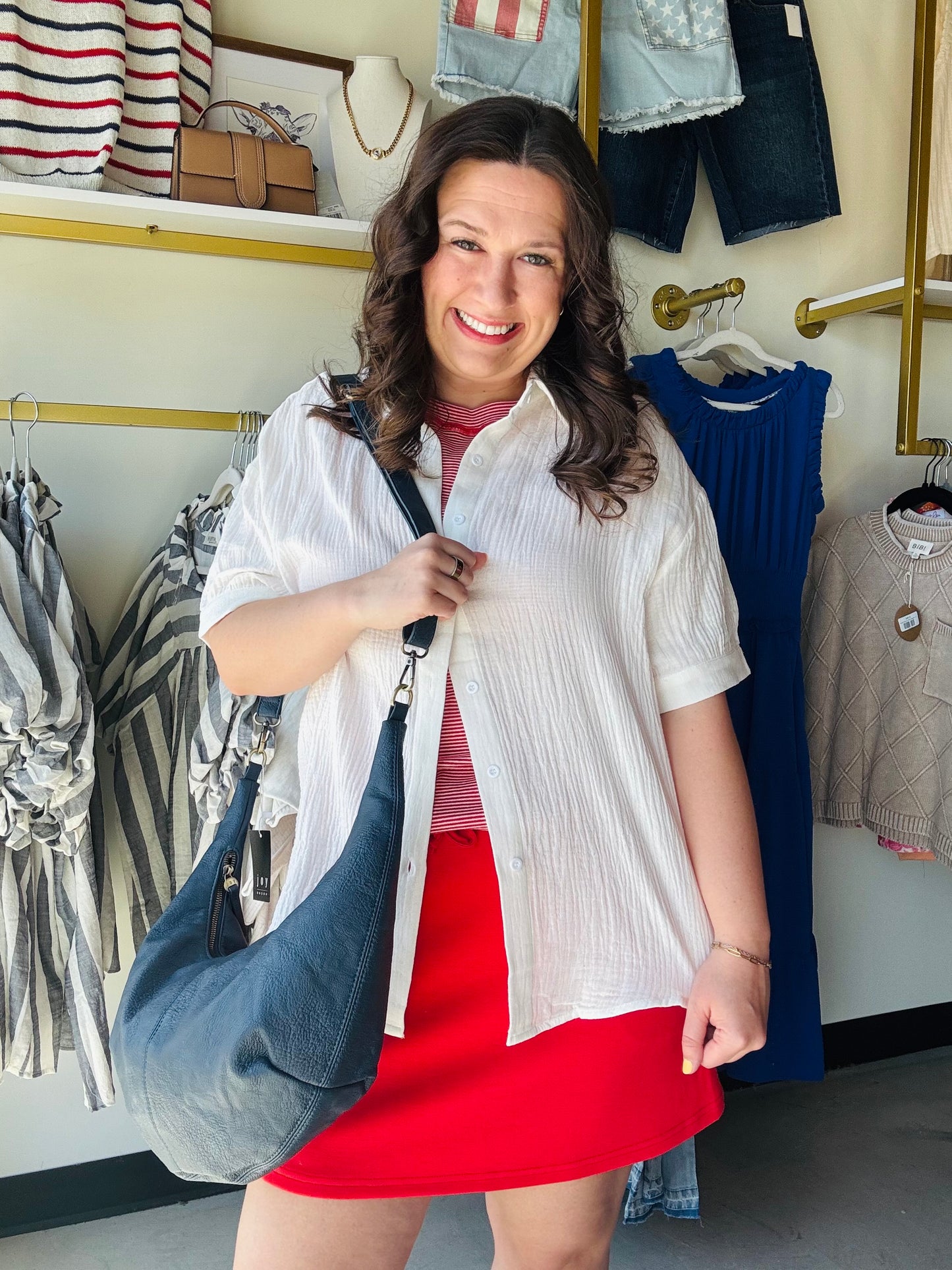 White Sawyer Gauze Top