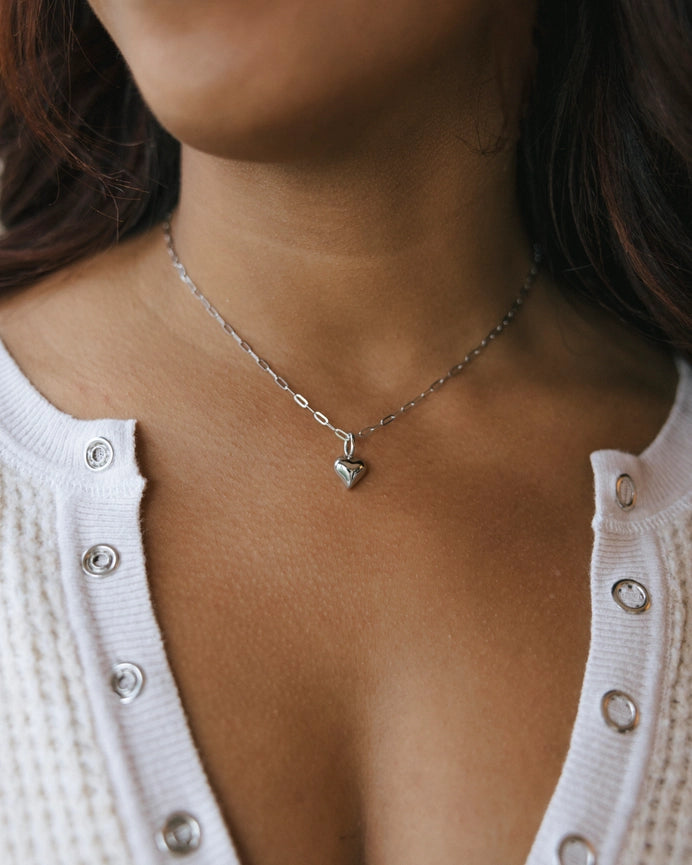 Mini Puffy Heart Charm