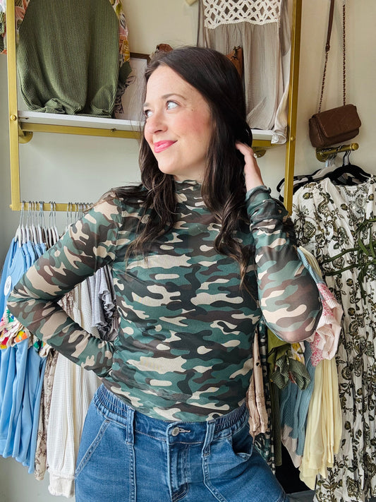 Keagen Mesh Top - Camo