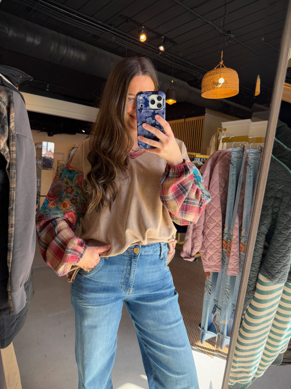 Mixed Media Tapestry Pullover