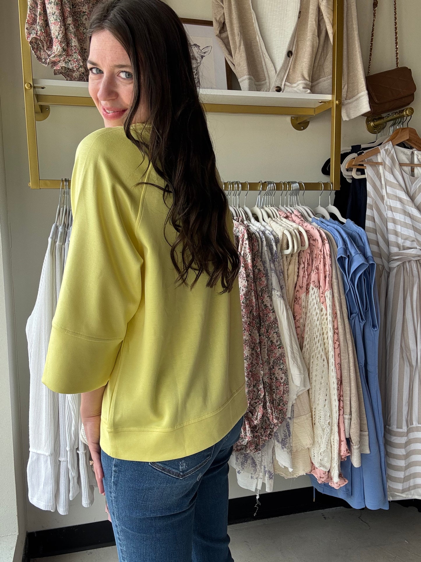 Lemon Ice Short Sleeve Pullover