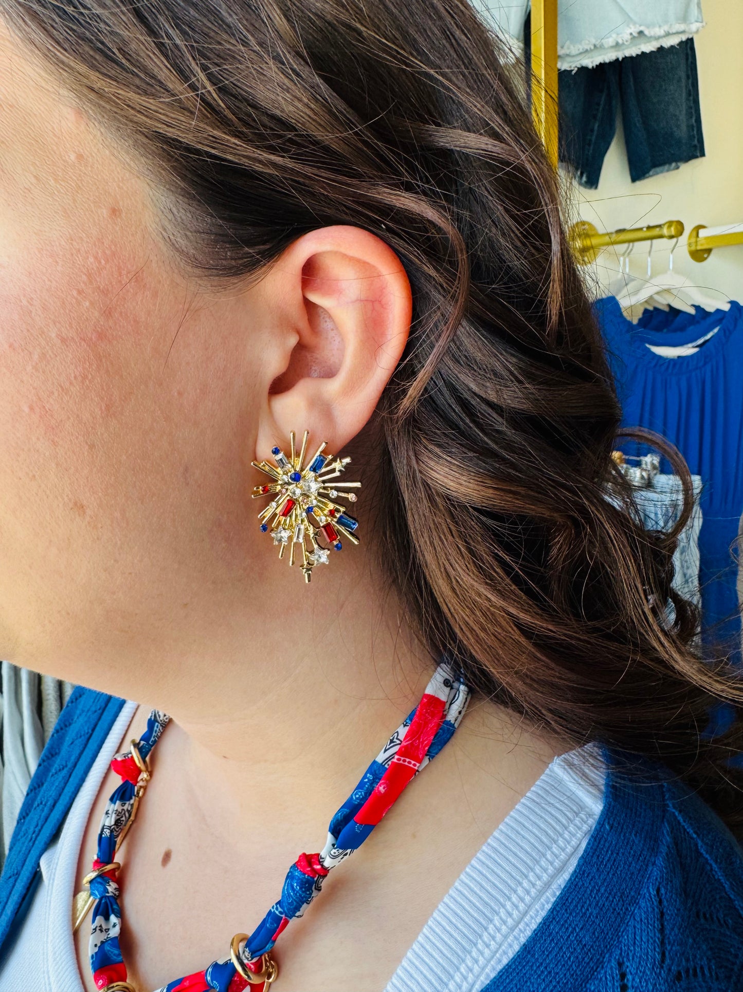 Beaded Firework Earrings