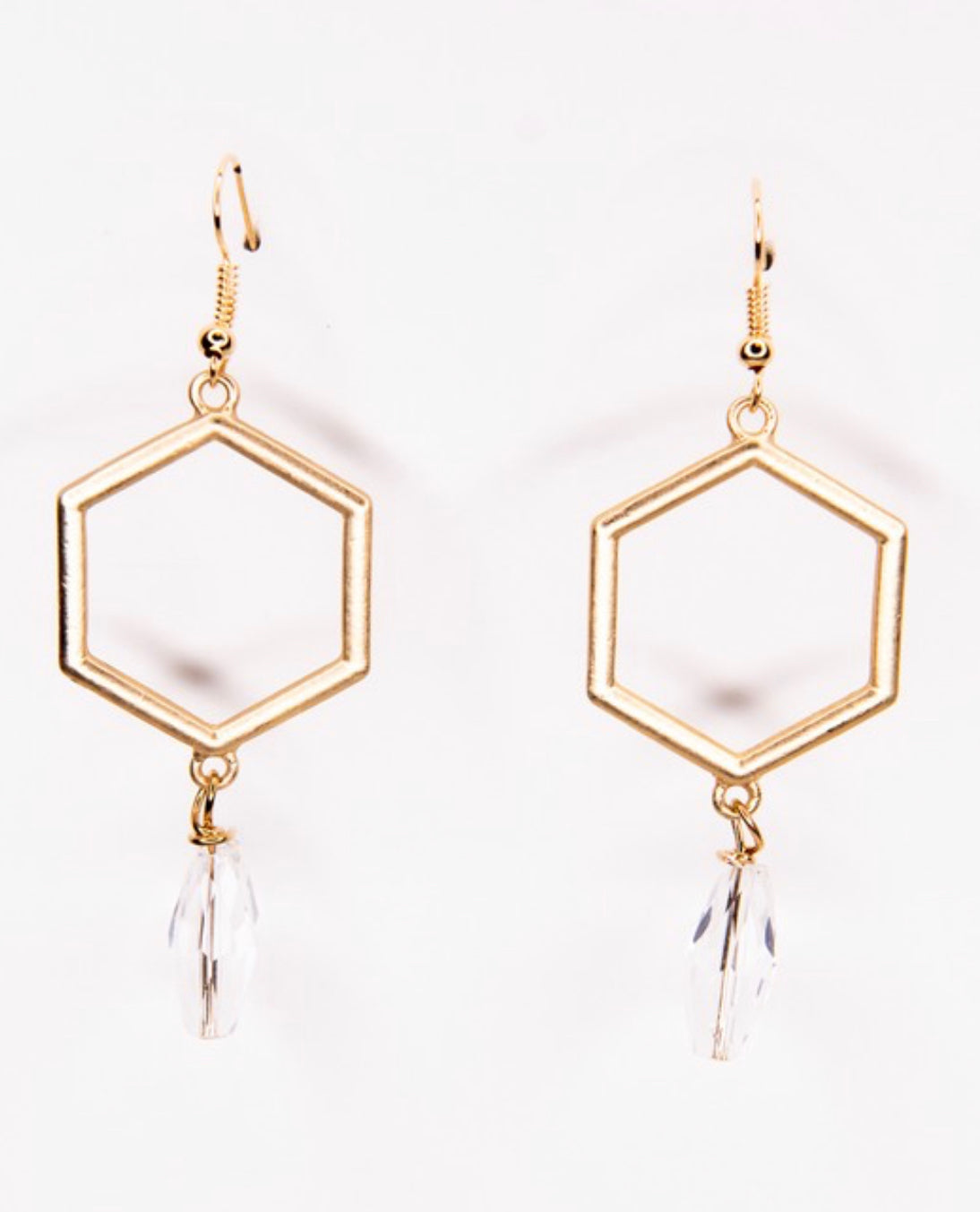 Jazz Crystal Octagon Earrings