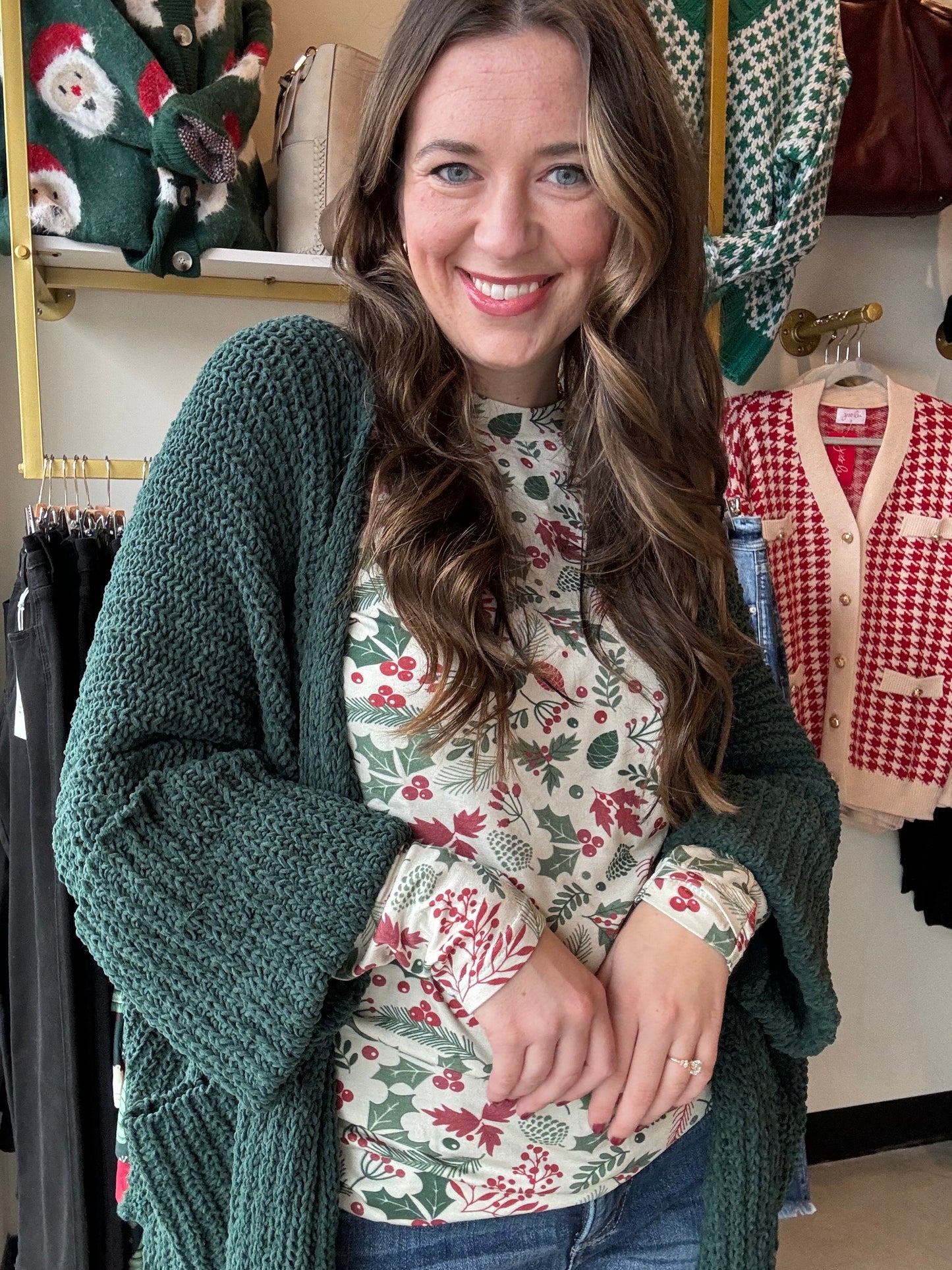 Hunter Cuff Sleeve Sweater Cardi