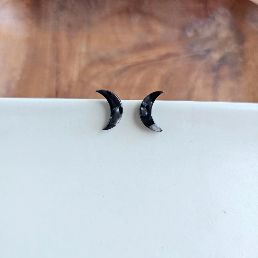Moon Stud Earrings