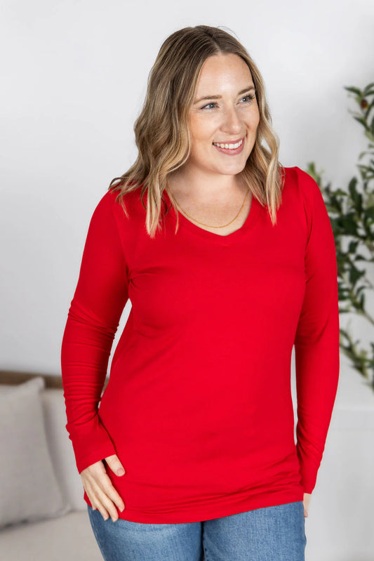 Larissa Red Long Sleeve
