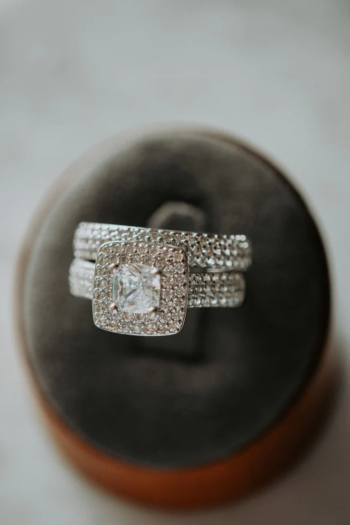 Nadia Cushion Cut Ring Set