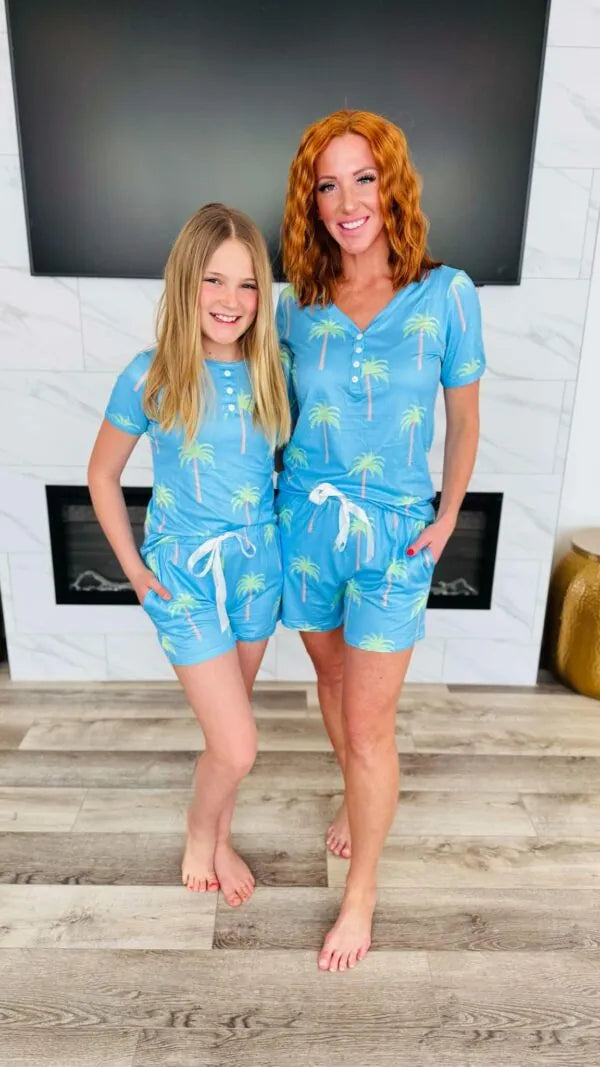 Shirley Summer Pjs- Palm Trees