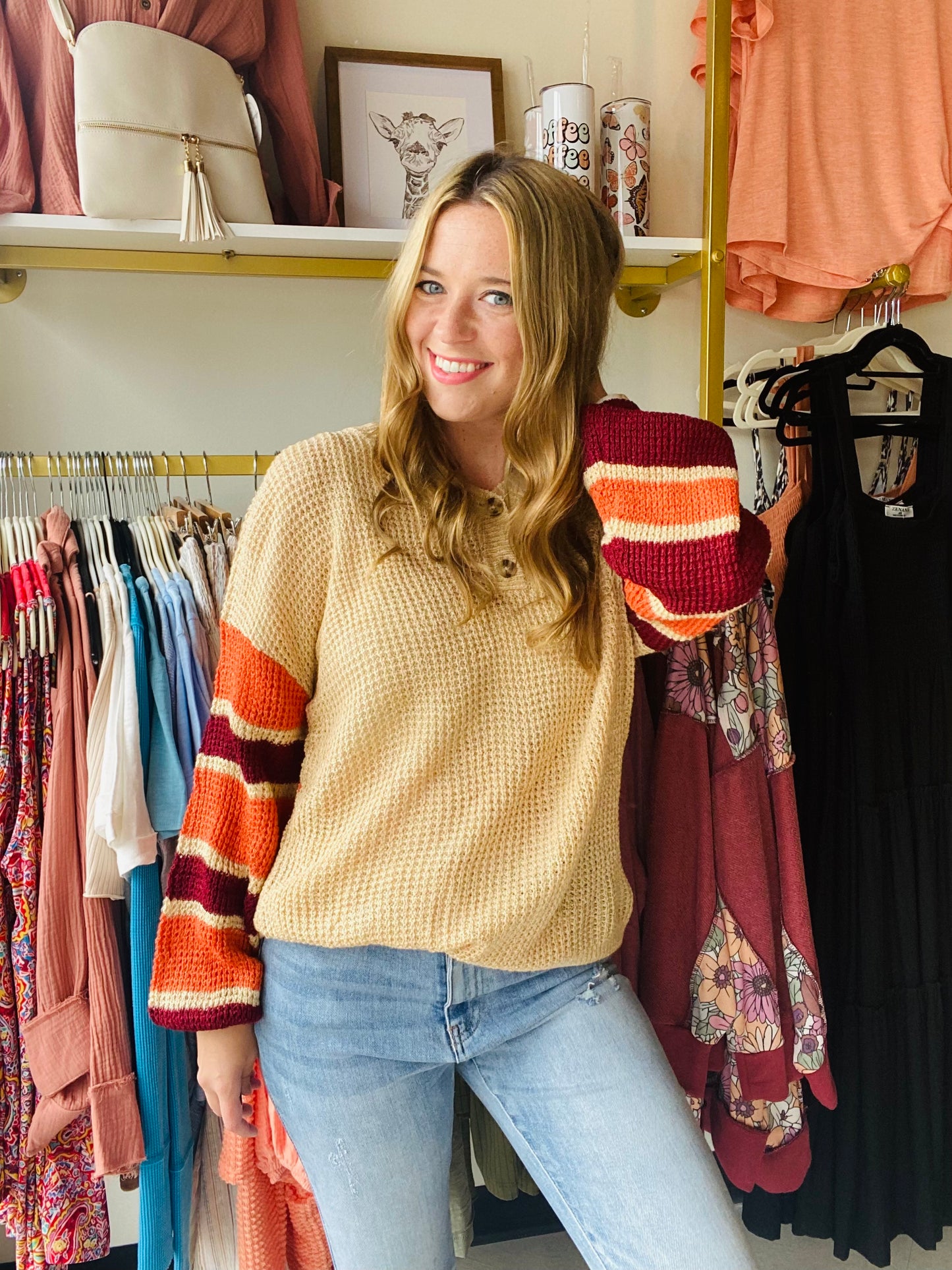 Fall Vibes Raglan Sleeve Sweater