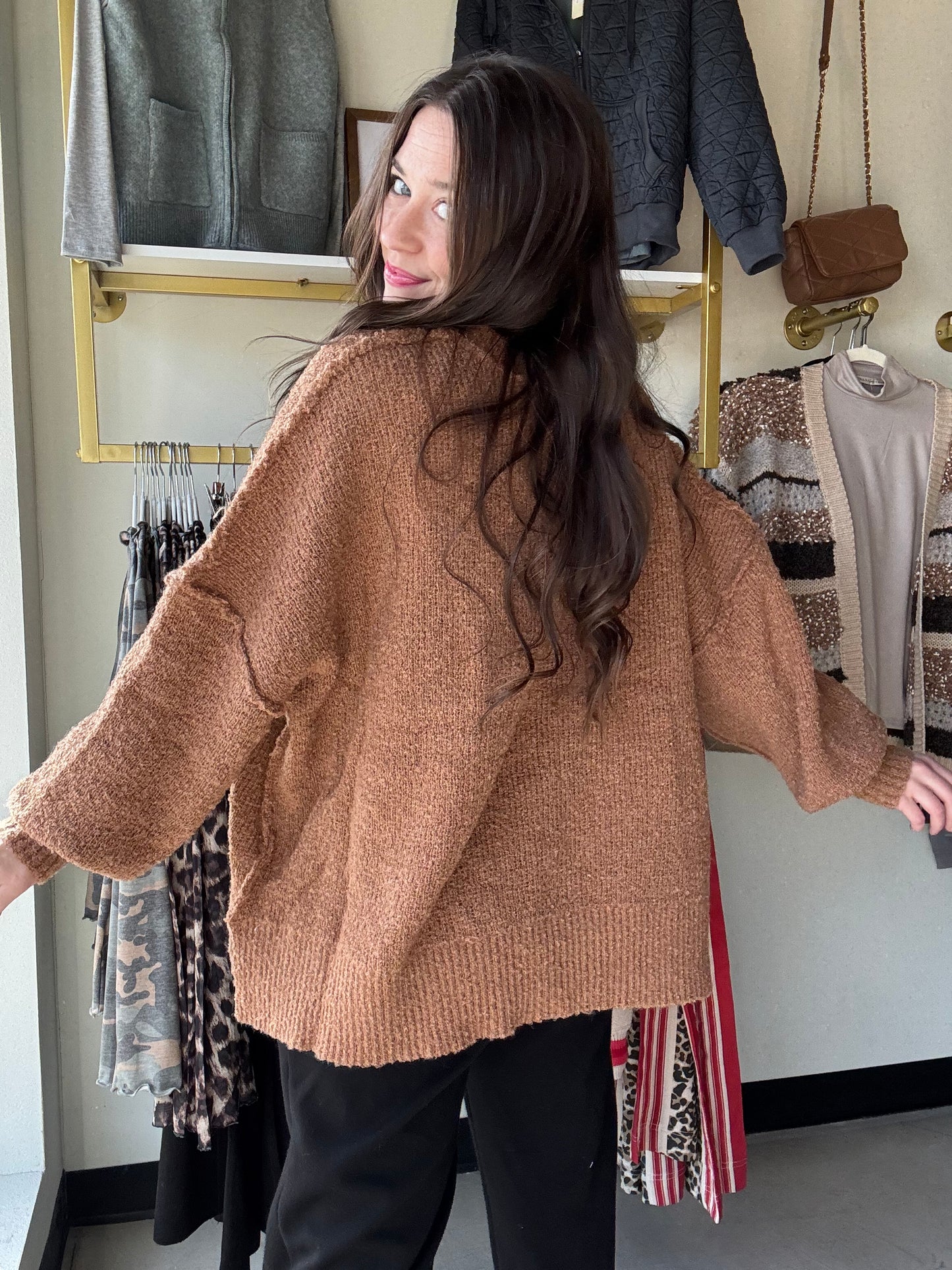 Gingerbread Man Oversized Sweater