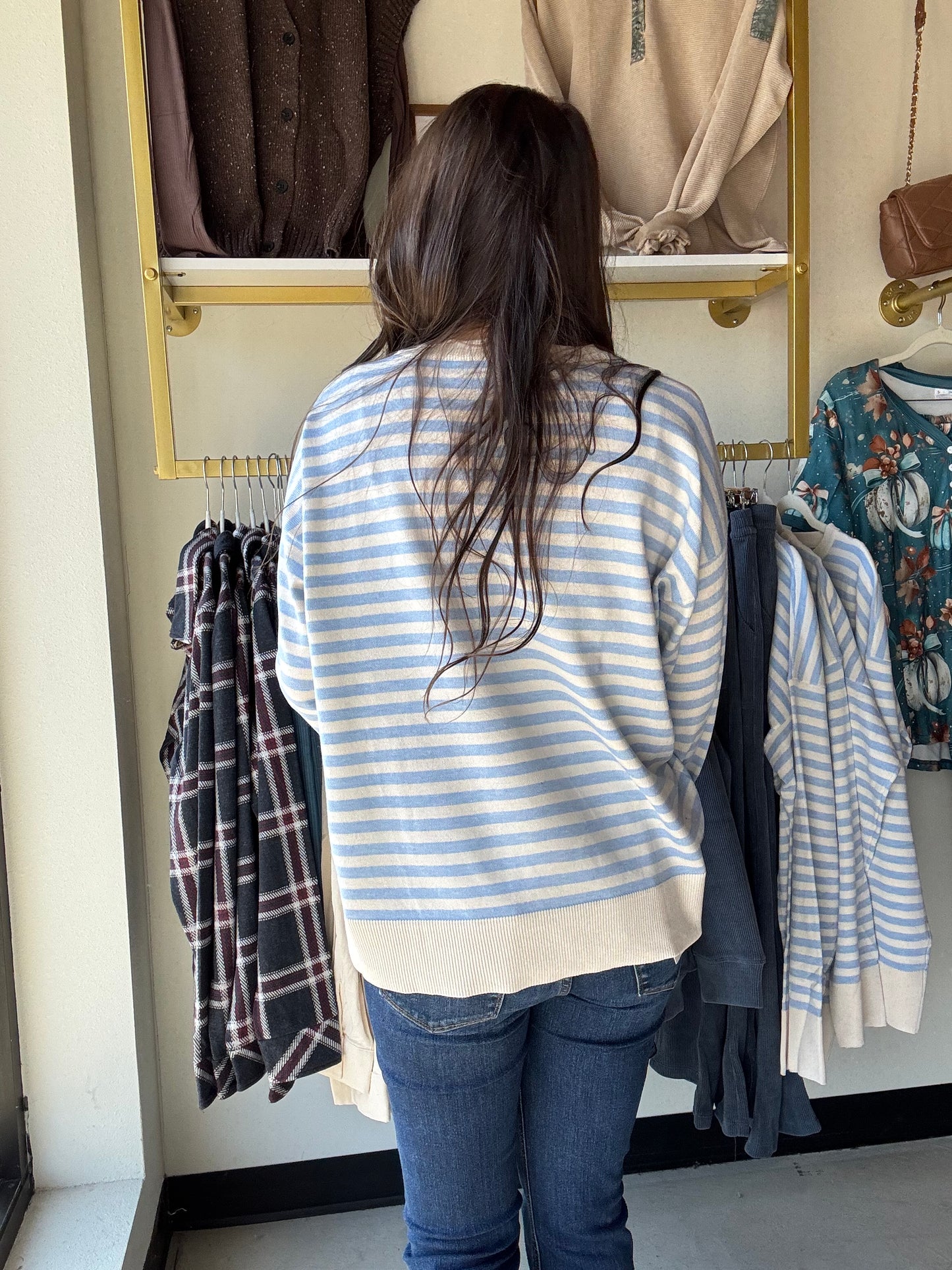 Cloud Ivory Stripe Sweater