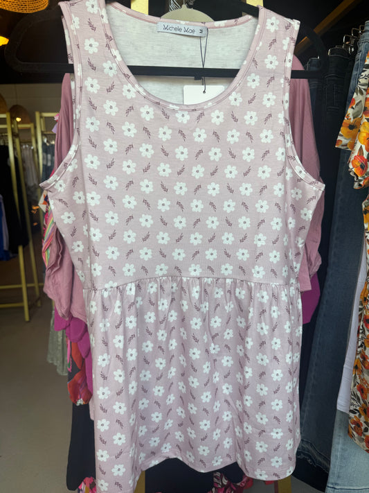 Floral Ava Peplum Tank