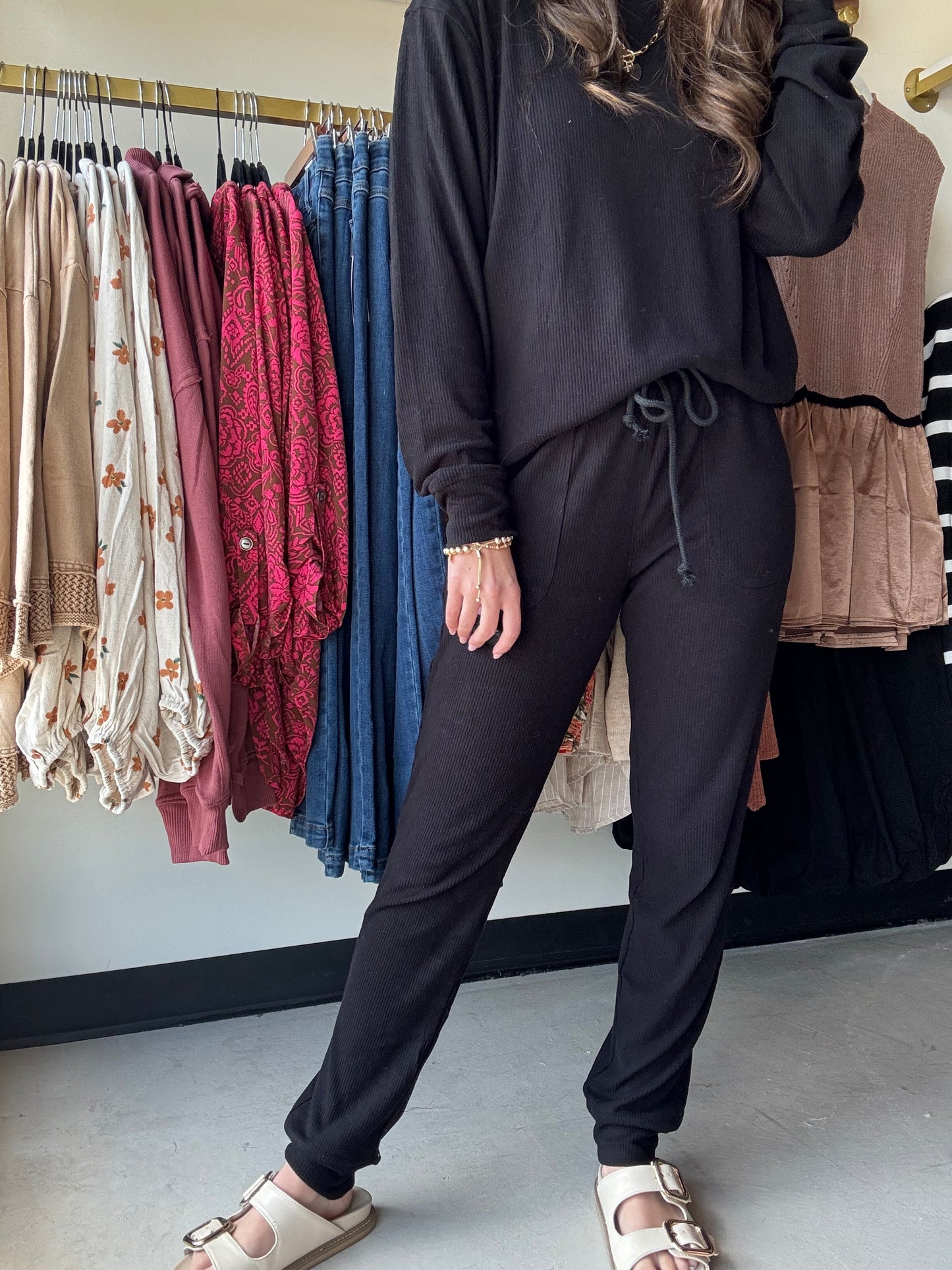 Black Corrine Joggers
