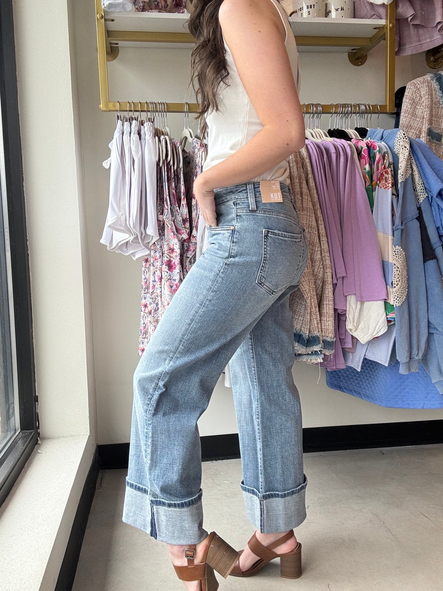 Charming Meg Wide Leg Cuff - Kut