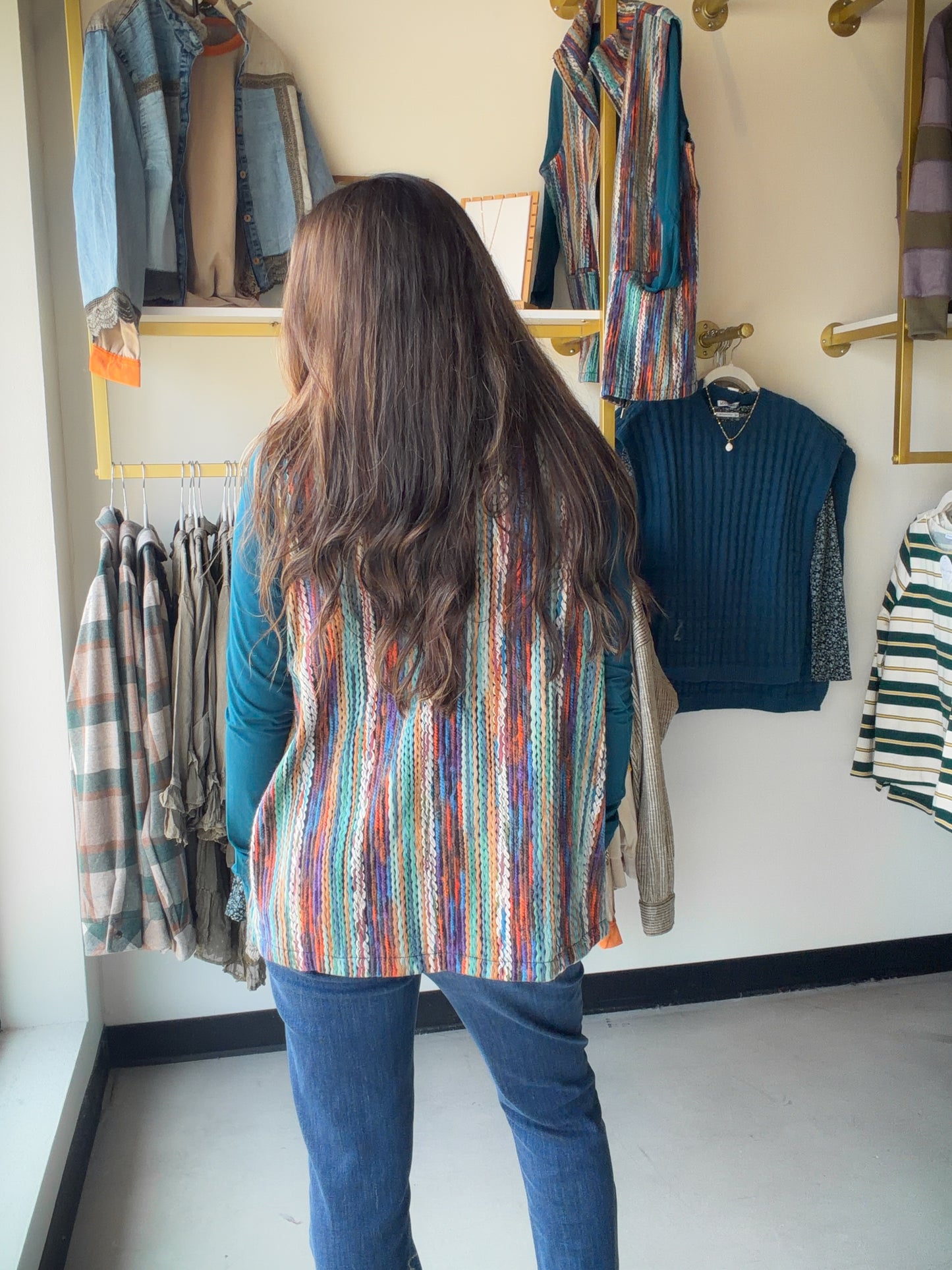 Multi Vibrant Yarn Vest