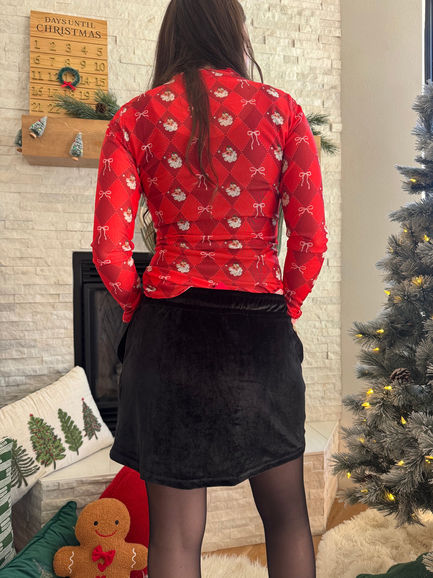 Black Velvet Hour Skort