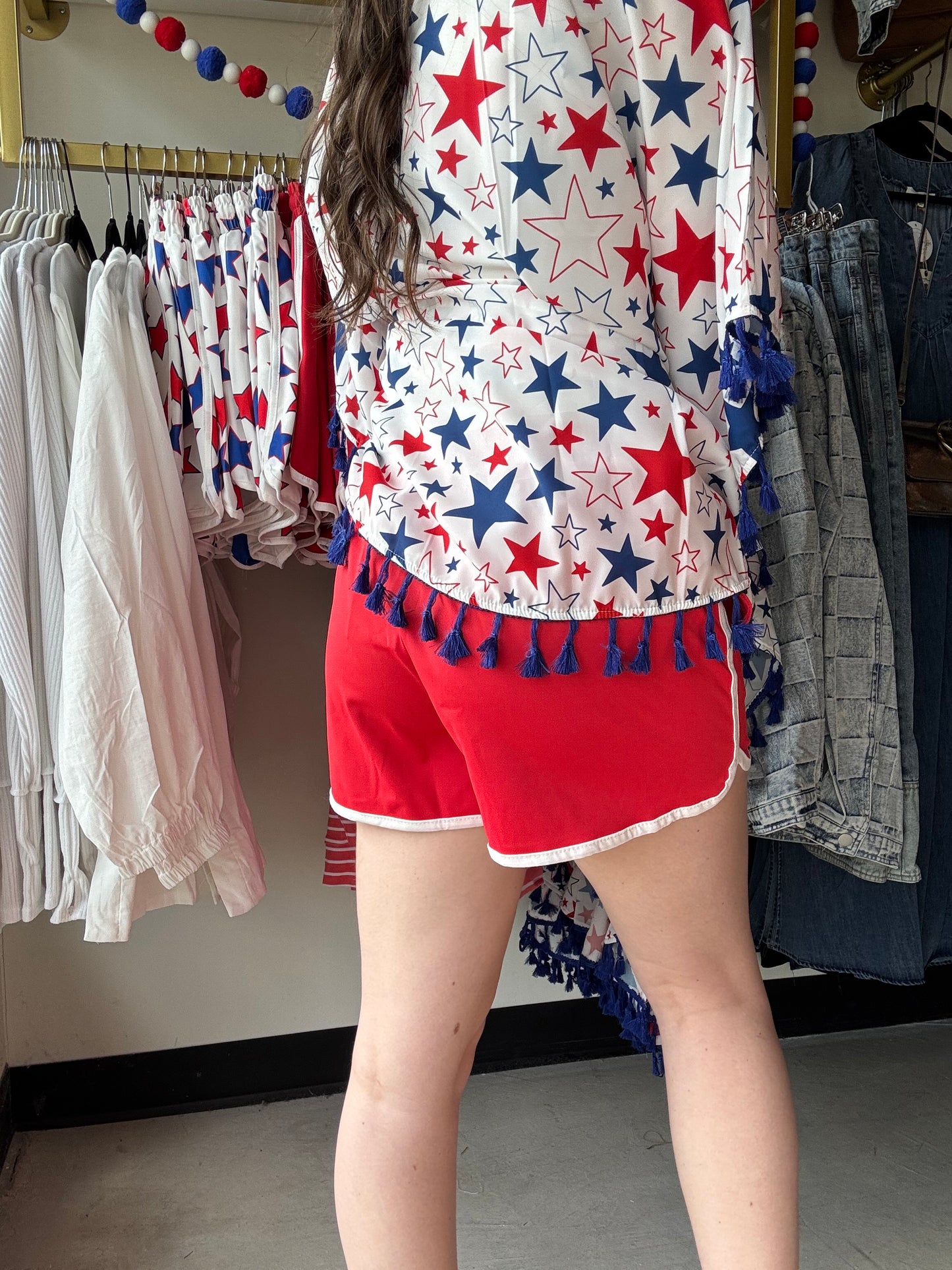 Red & White Everyday Shorts