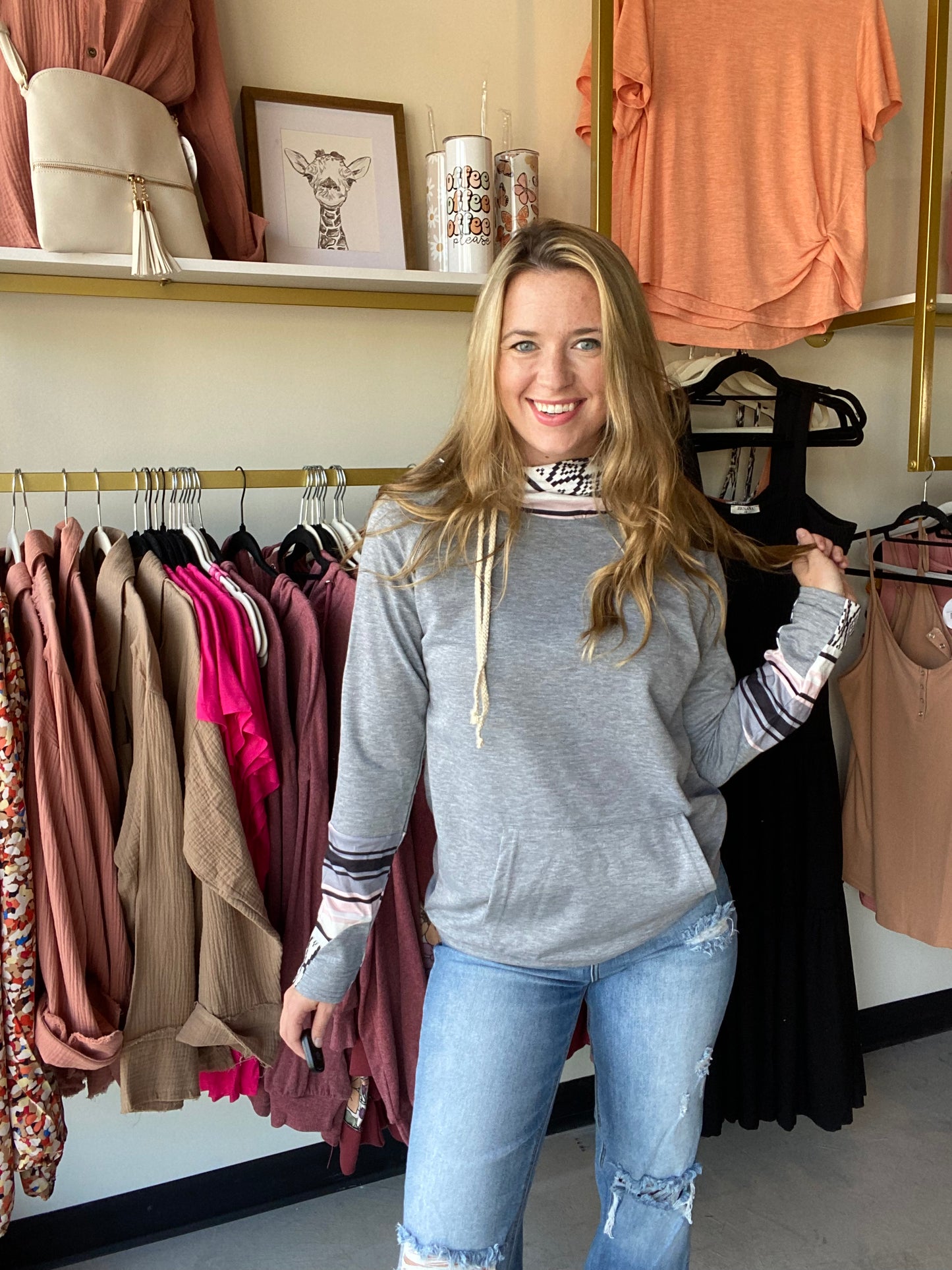 Chilly Days Aztec Hoodie