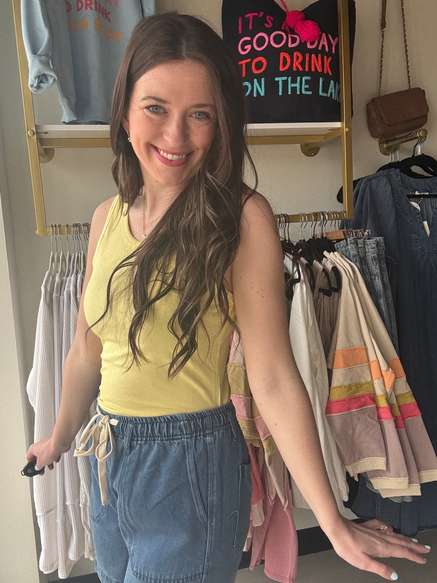 Soft Yellow Hold Tight Tank