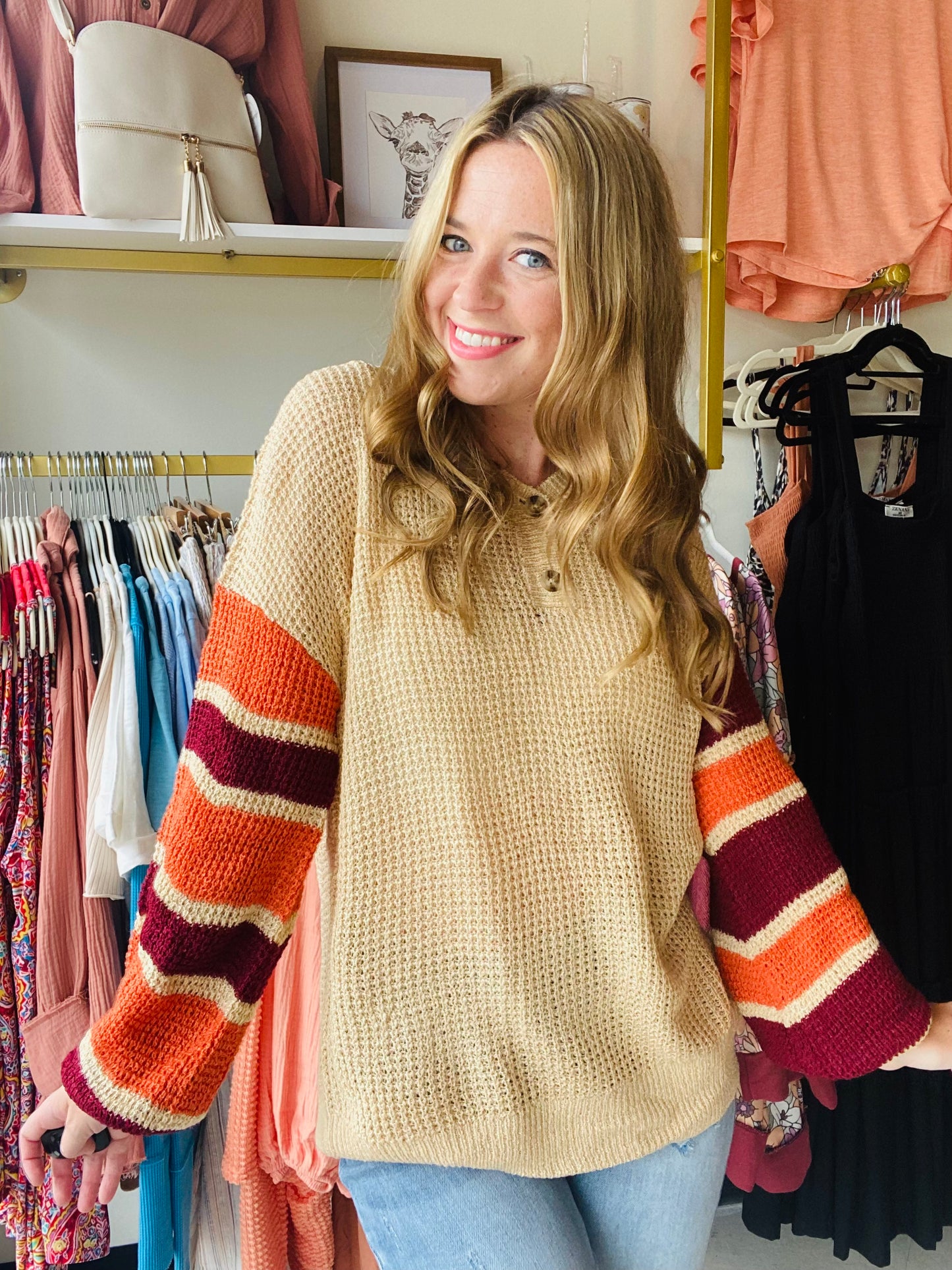 Fall Vibes Raglan Sleeve Sweater