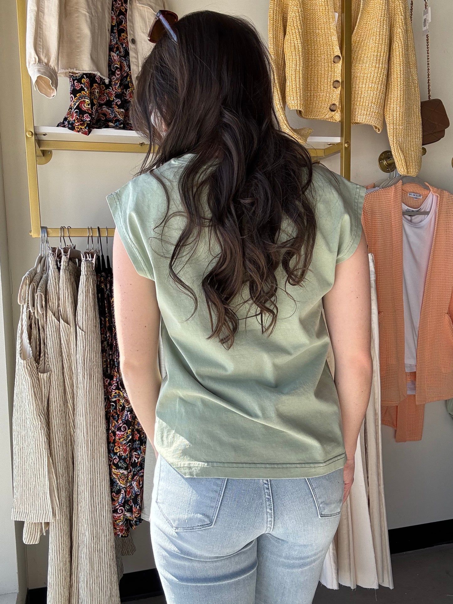 Light Olive Romy Tee