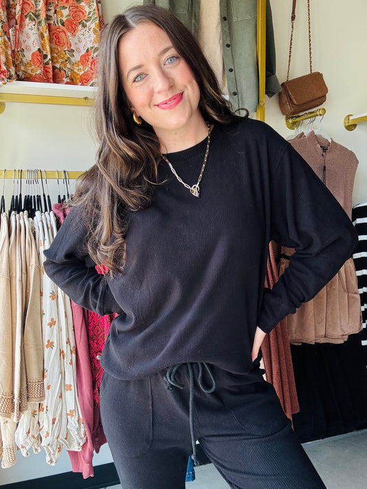 Black Corrine Pullover