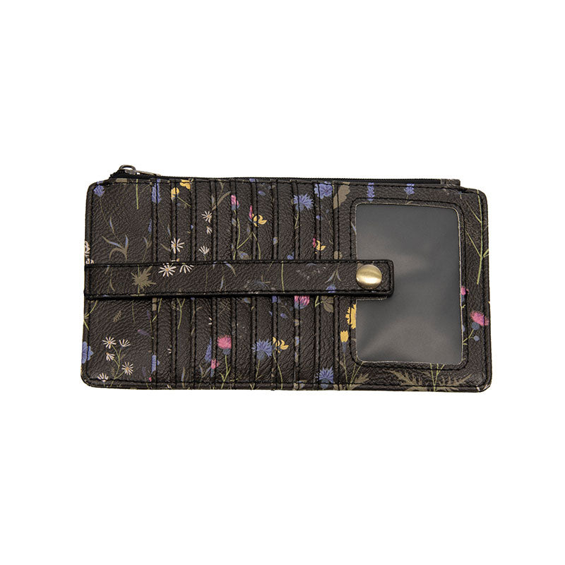 Black Multi Floral Kara Wallet
