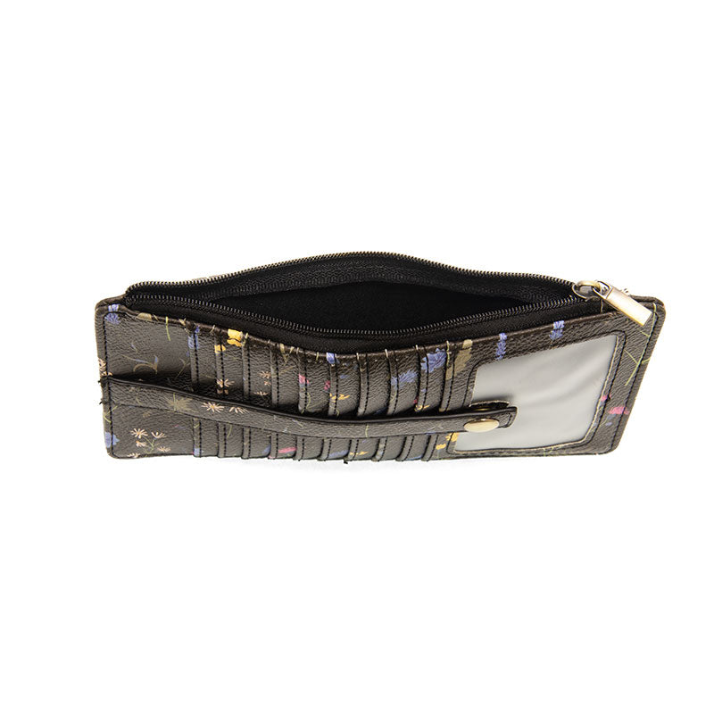 Black Multi Floral Kara Wallet