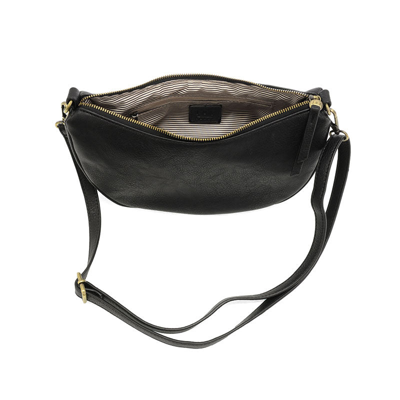 Black Miranda Crescent Bag