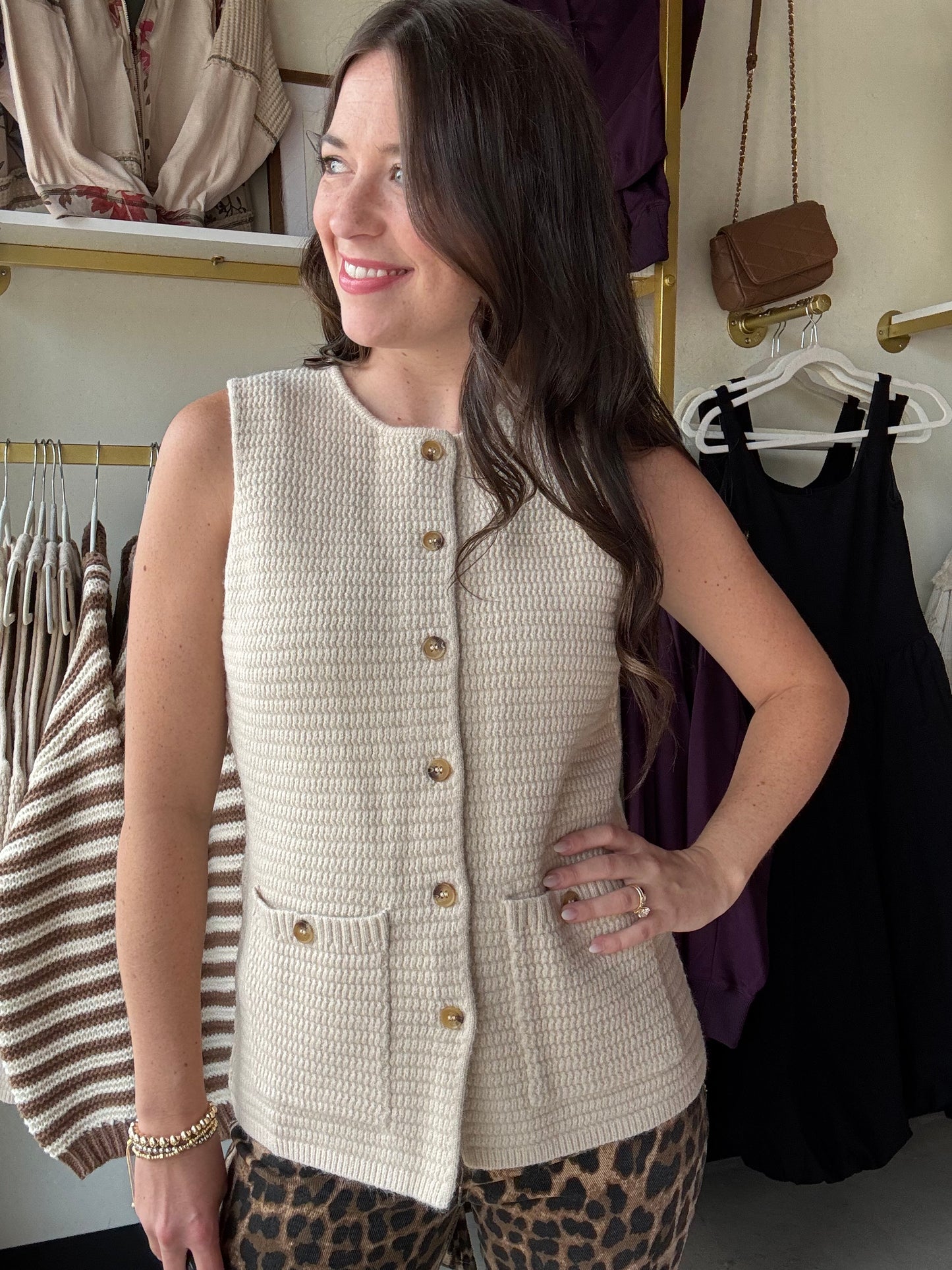Oatmeal Sweater Vest