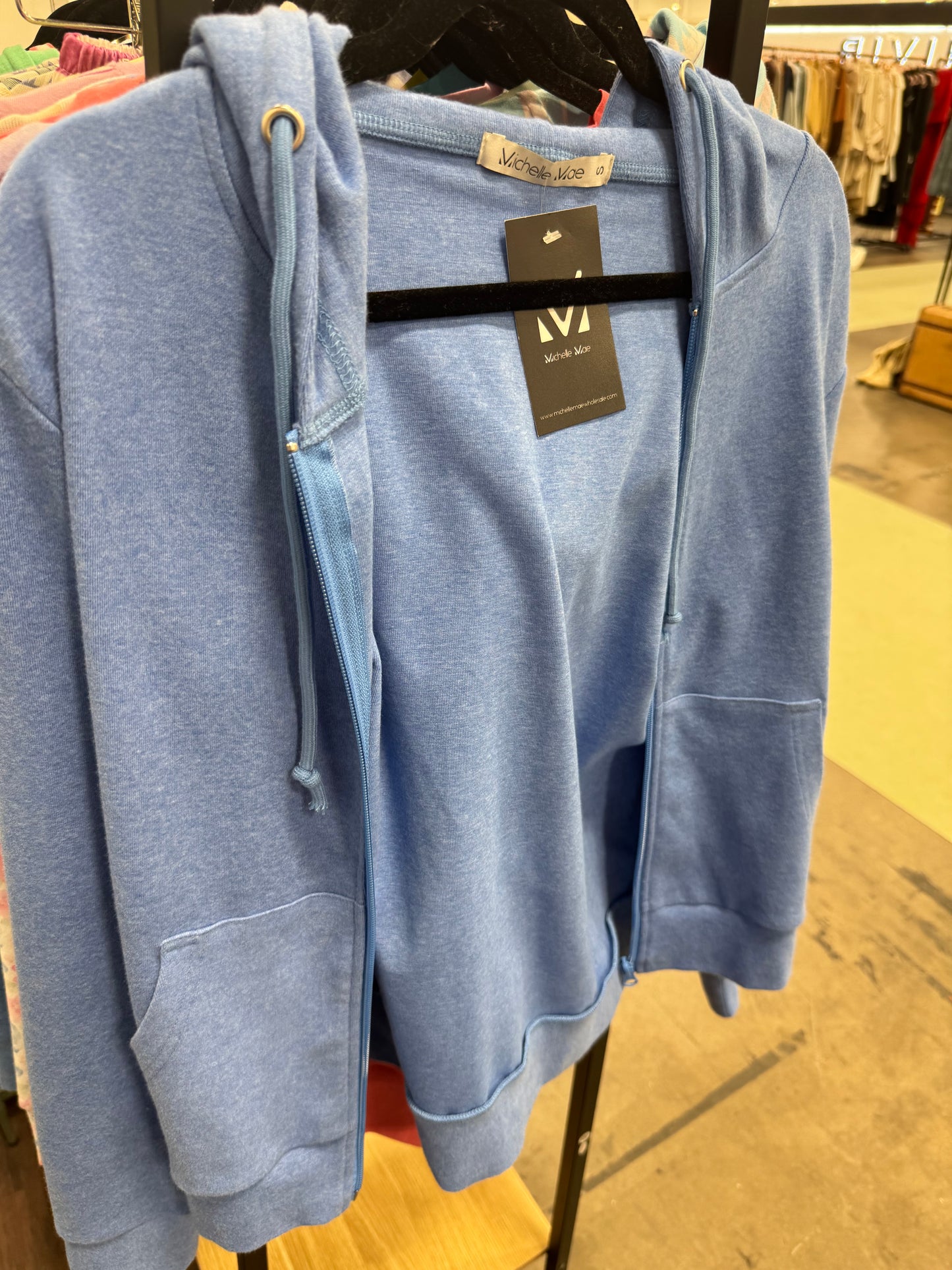 Blue Full Zip Hoodie