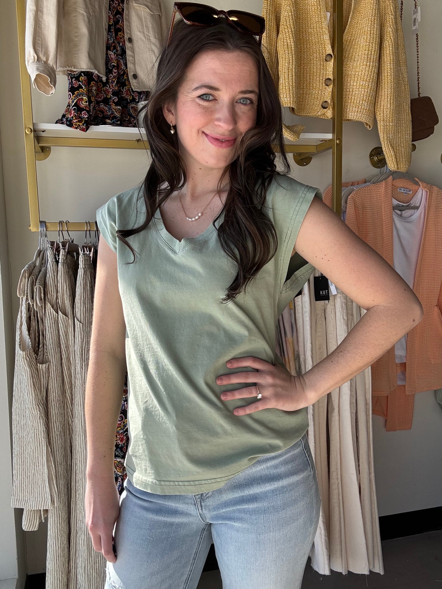 Light Olive Romy Tee