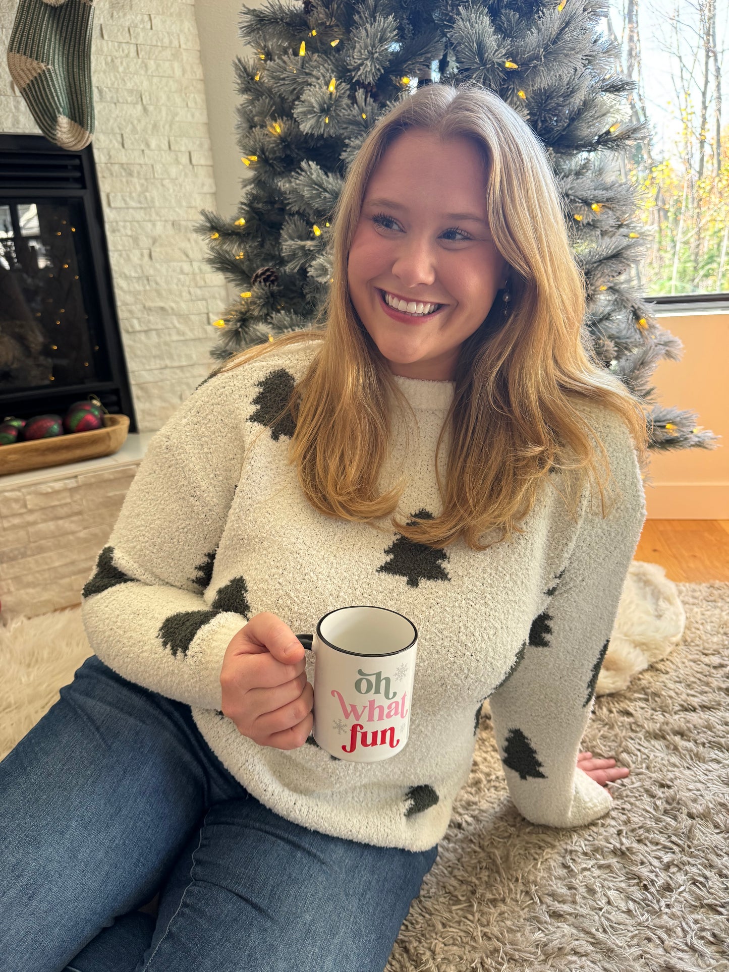 Winter Tree Luxe Crewneck