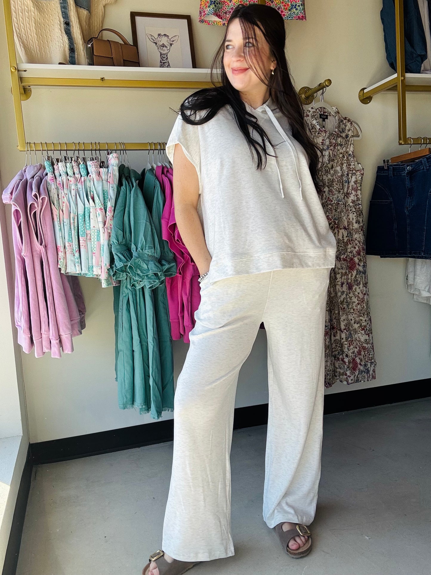 Silver Grey Sleeveless Hoodie