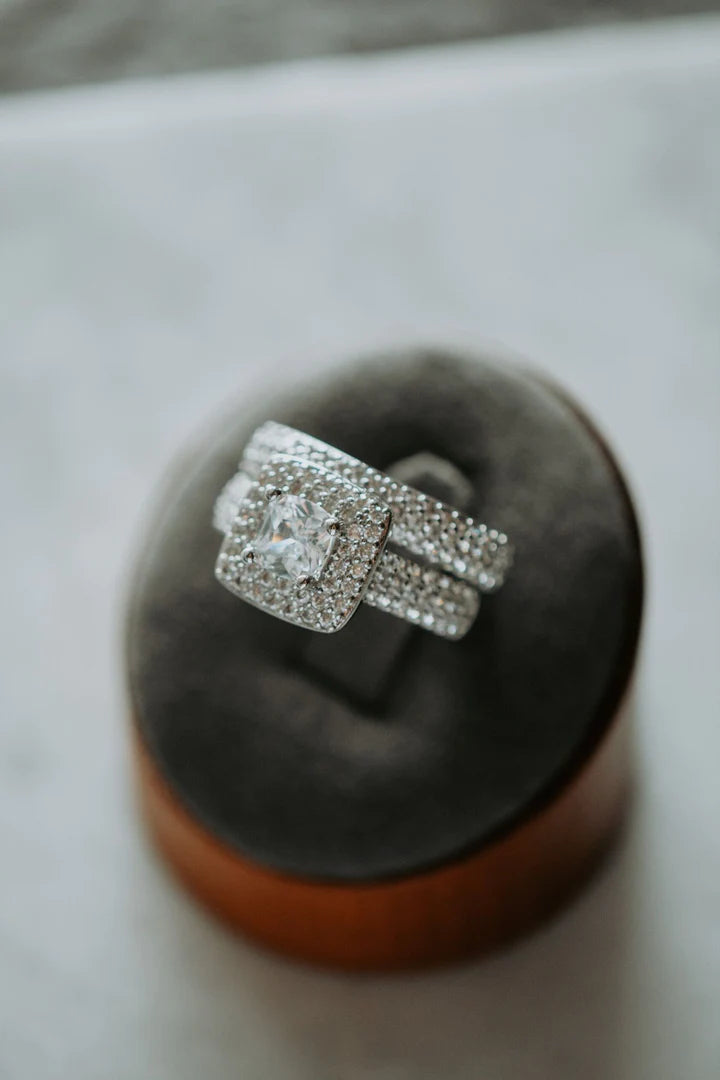 Nadia Cushion Cut Ring Set