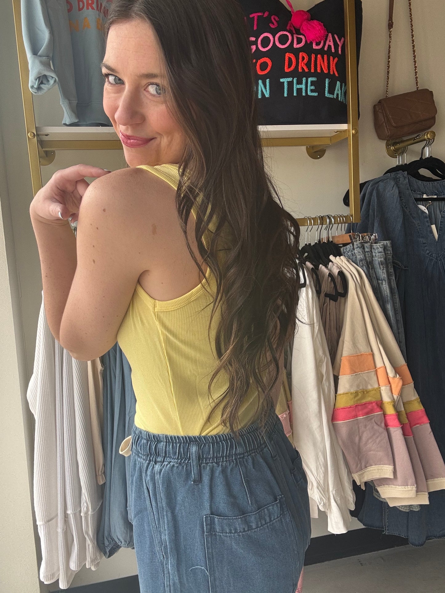 Soft Yellow Hold Tight Tank