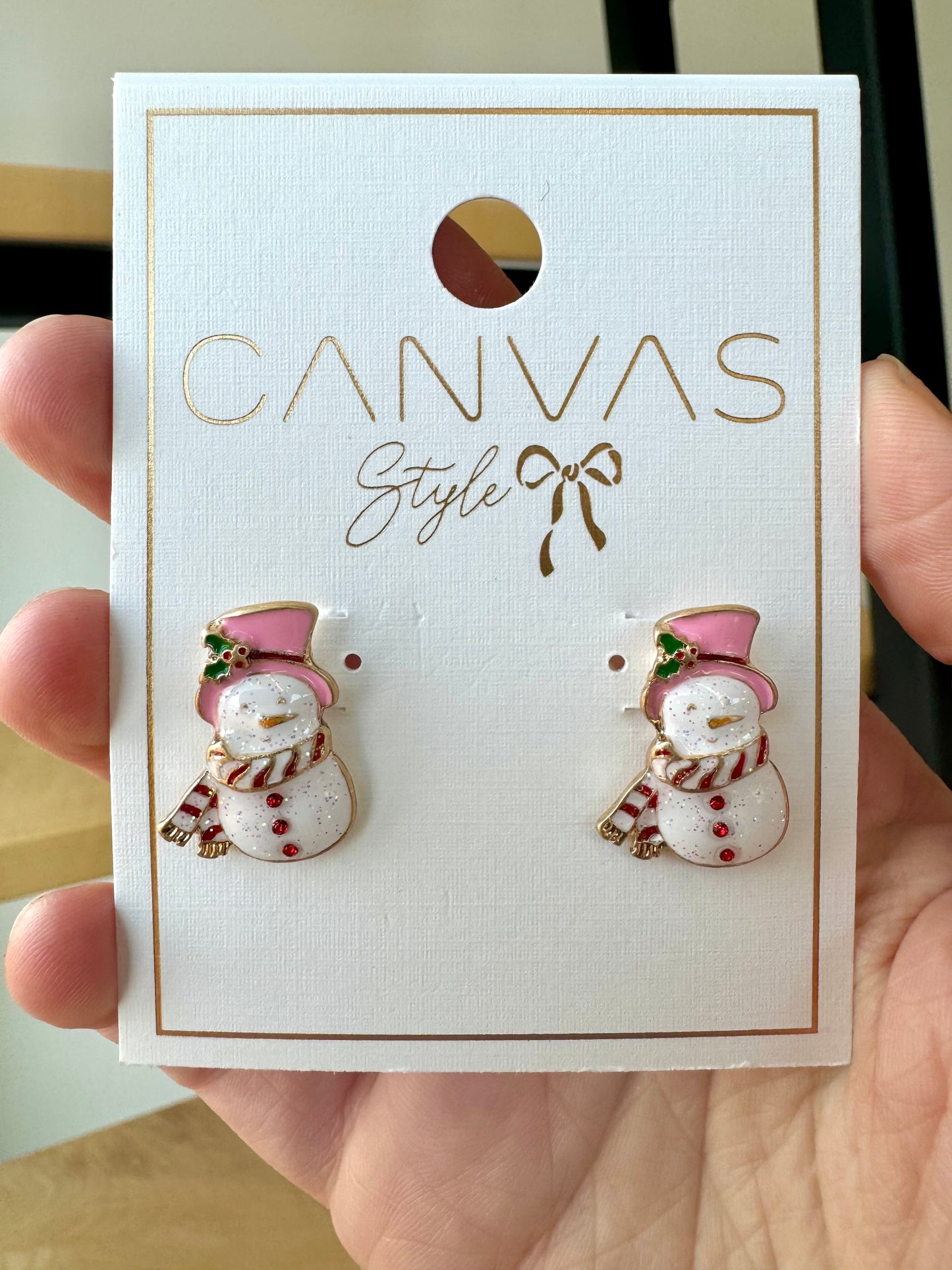 Enamel Holiday Earrings