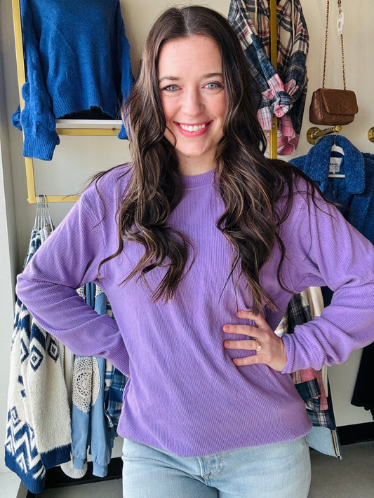 Purple Corrine Pullover