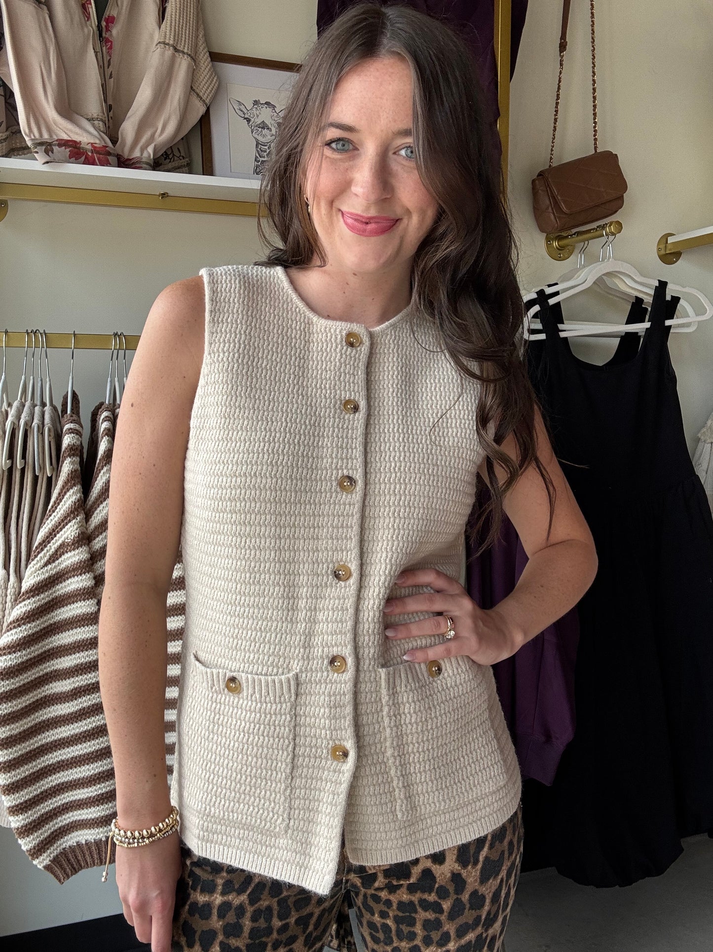 Oatmeal Sweater Vest