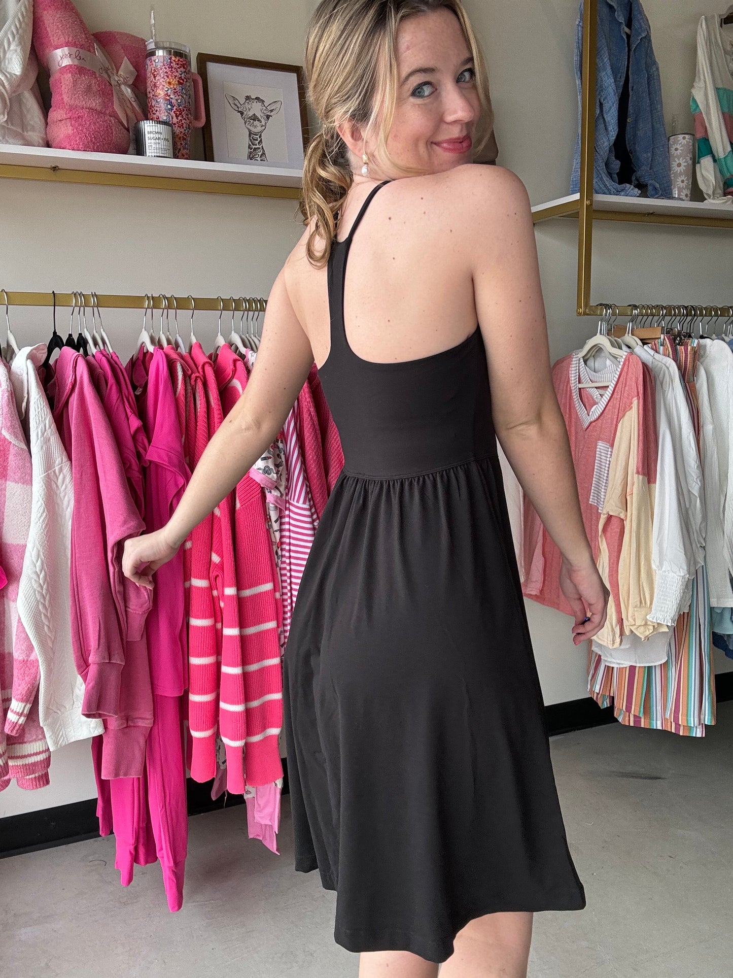 Black Buttery Soft Everyday Dress