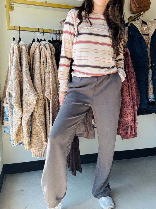 Charcoal Casual Bottoms